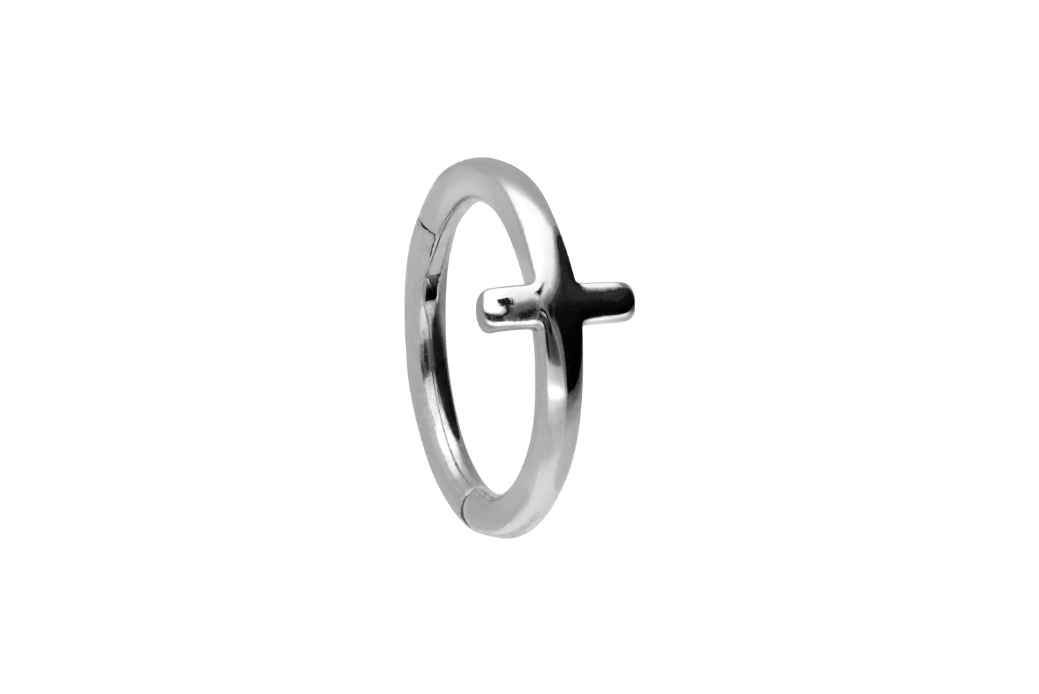 Chirurgenstahl Segmentring Clicker Piercing KREUZ ++SALE++